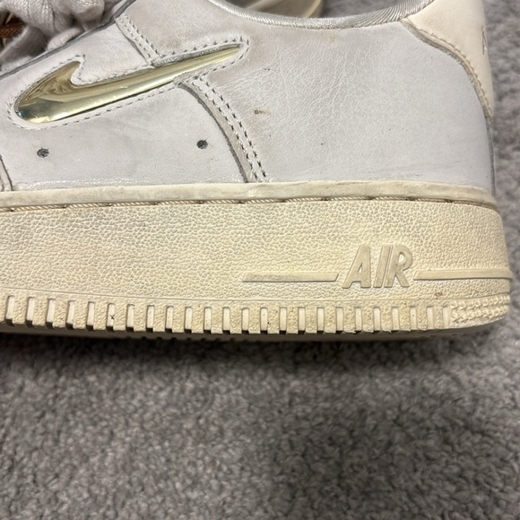 Nike WMNS Air Force 1 '07 Premium LX Cream and Gold Sneakers - Picture 5 of 10